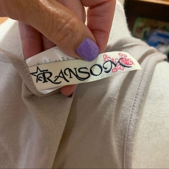 Ransom Tank Top in Abstract Striped Pattern, Sz. Large - Picture 2 of 6